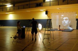 03. Red Mass projection. Crédit photo Valerian Mazataud